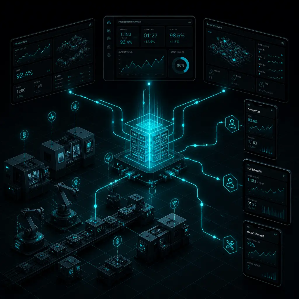 Redbee team collaborating on manufacturing process digitalization
