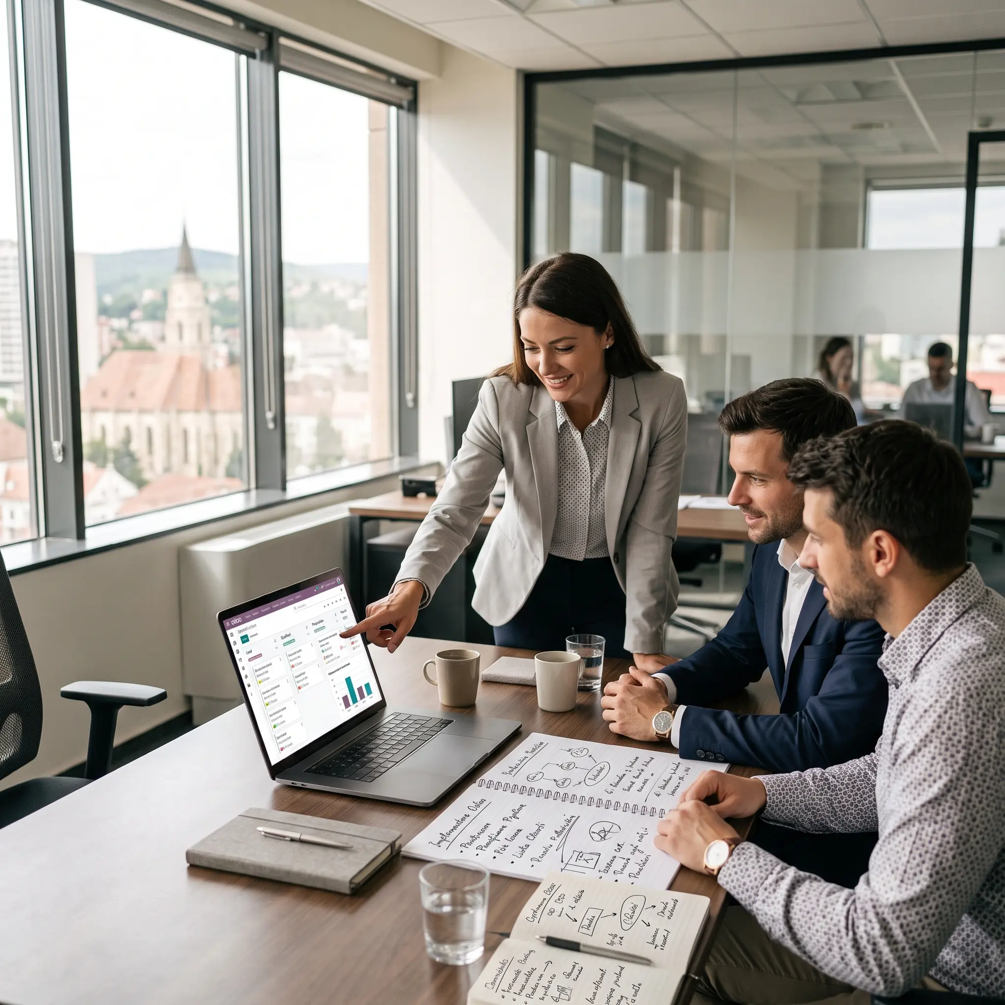 Echipa Redbee colaborând la digitalizarea proceselor